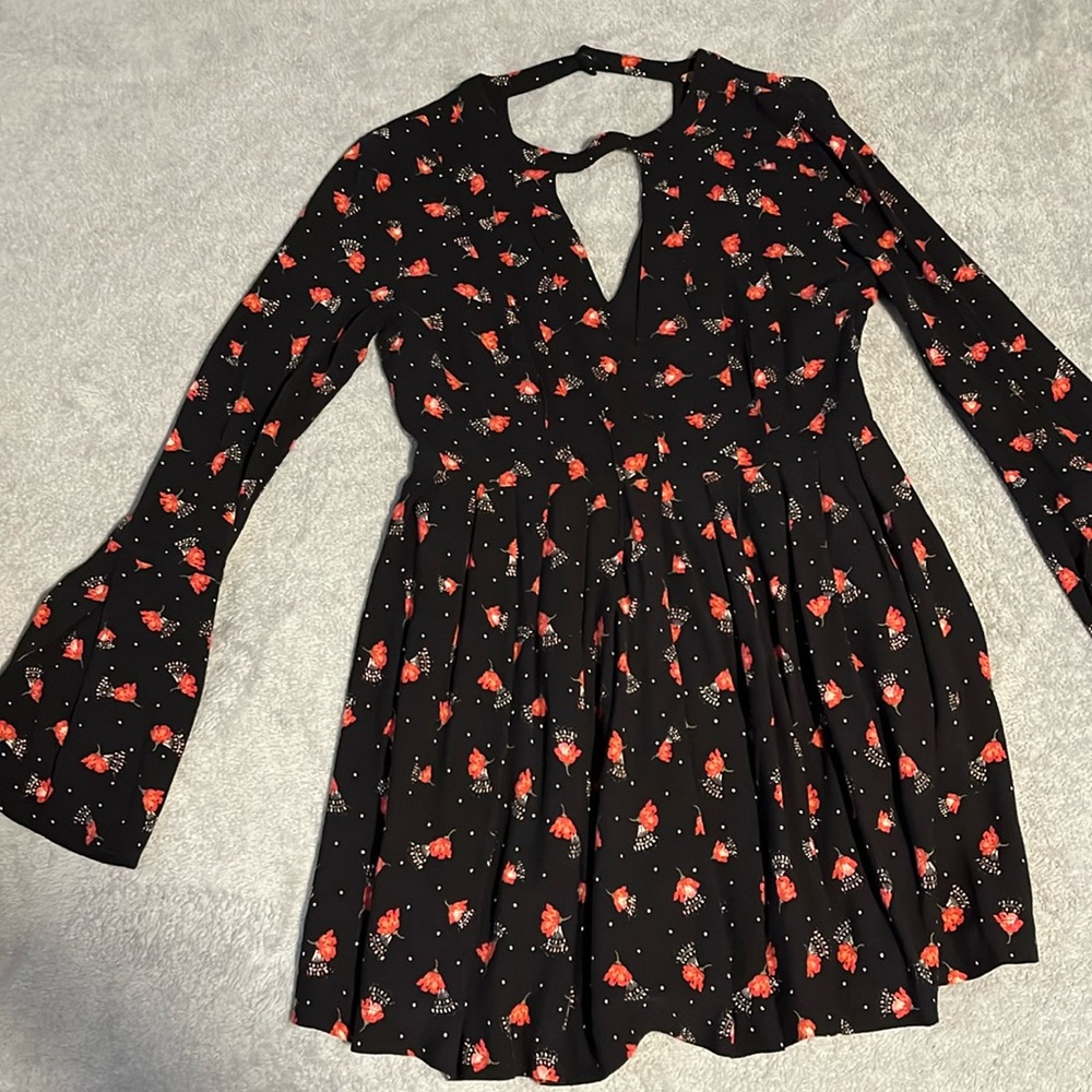 Free People Dress black floral